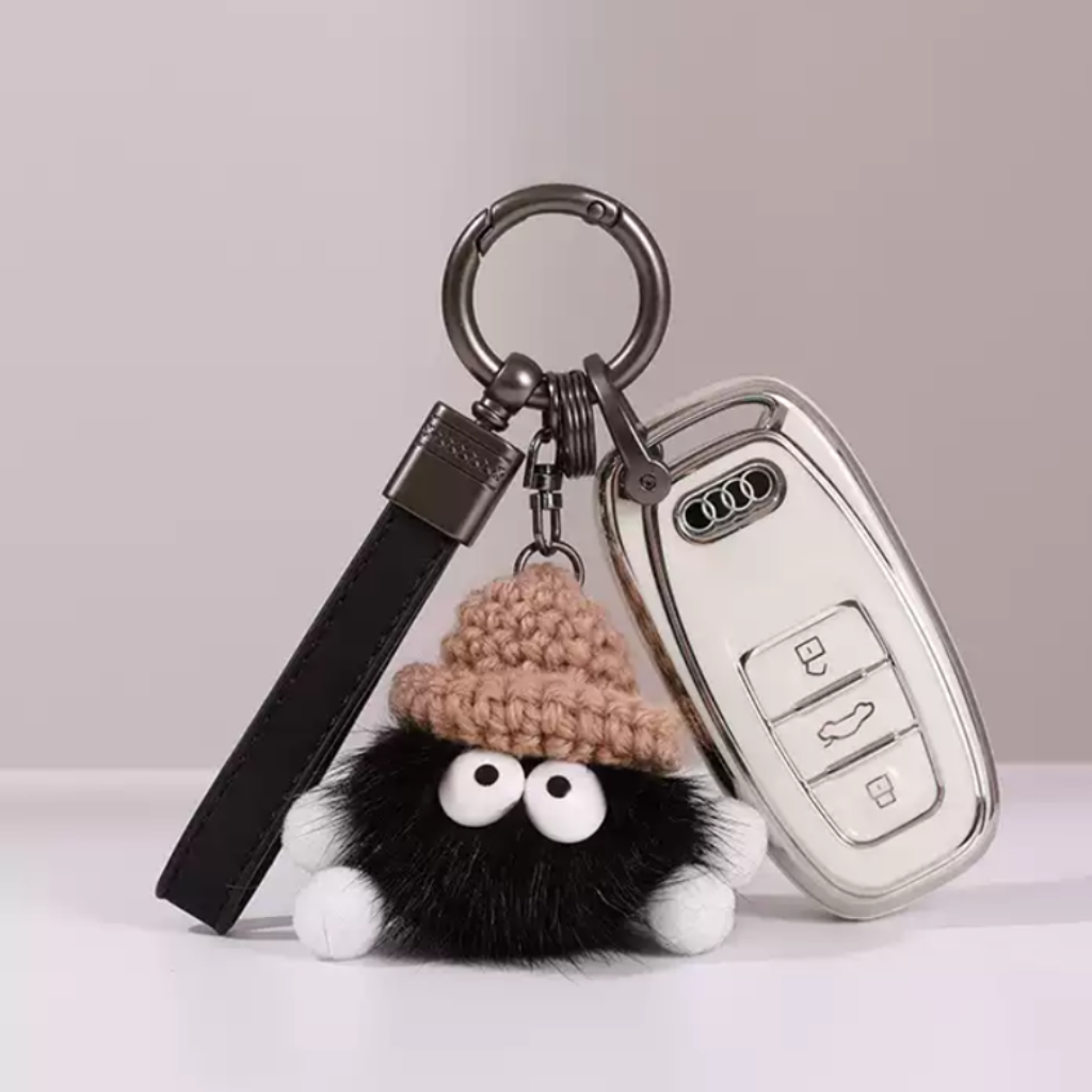 TPU Key Cover & Plush Keychain