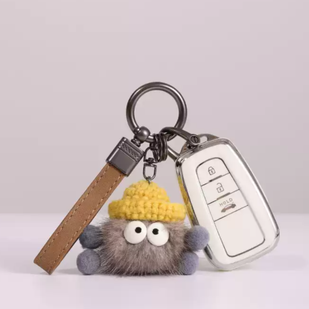 TPU Key Cover & Plush Keychain