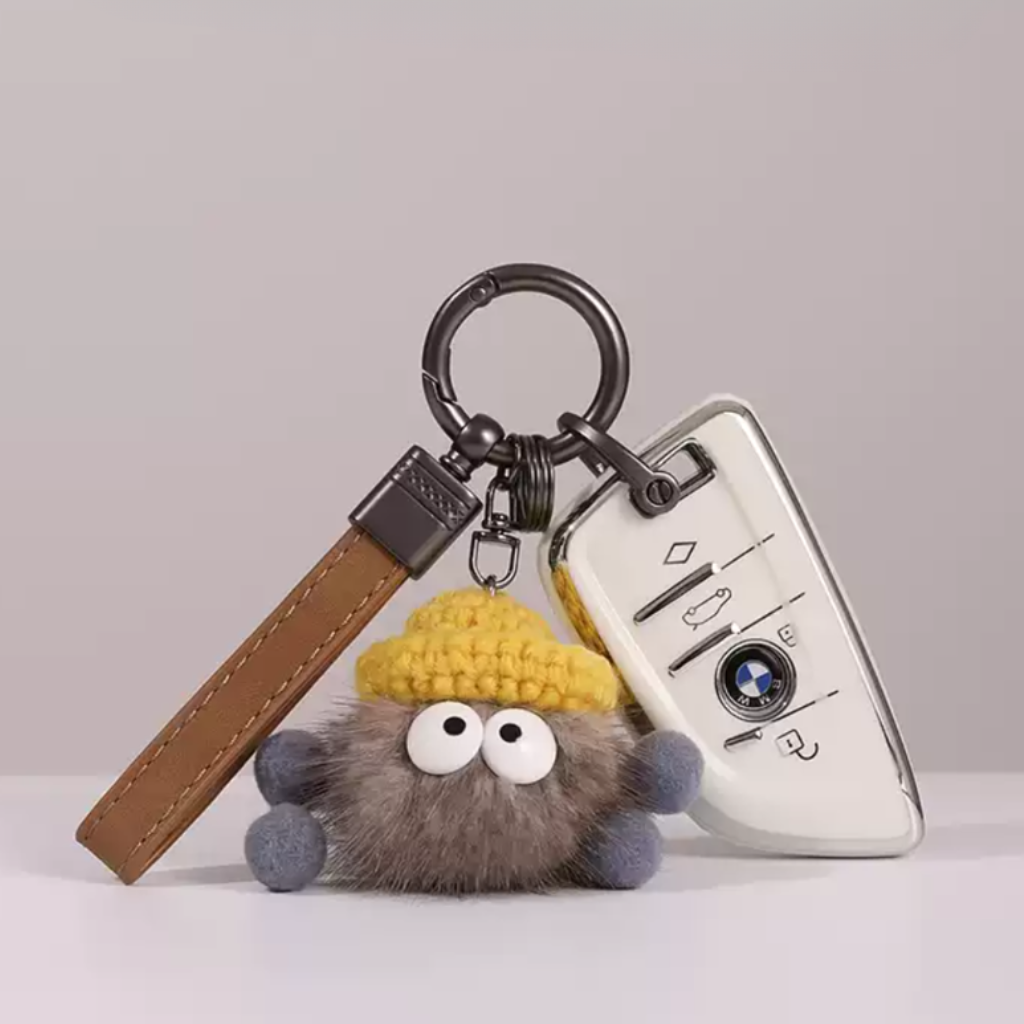TPU Key Cover & Plush Keychain